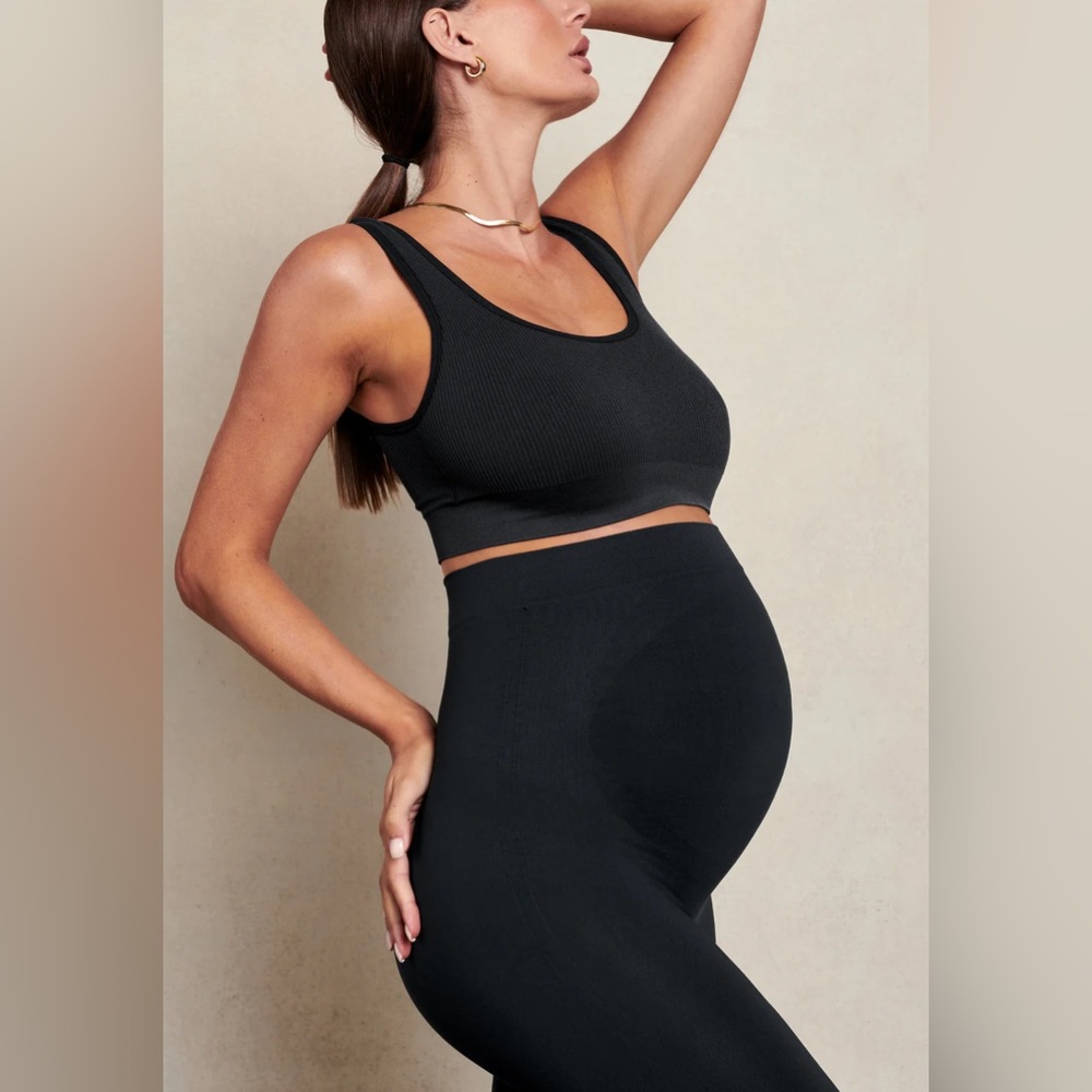 BLANQI navy maternity support leggings